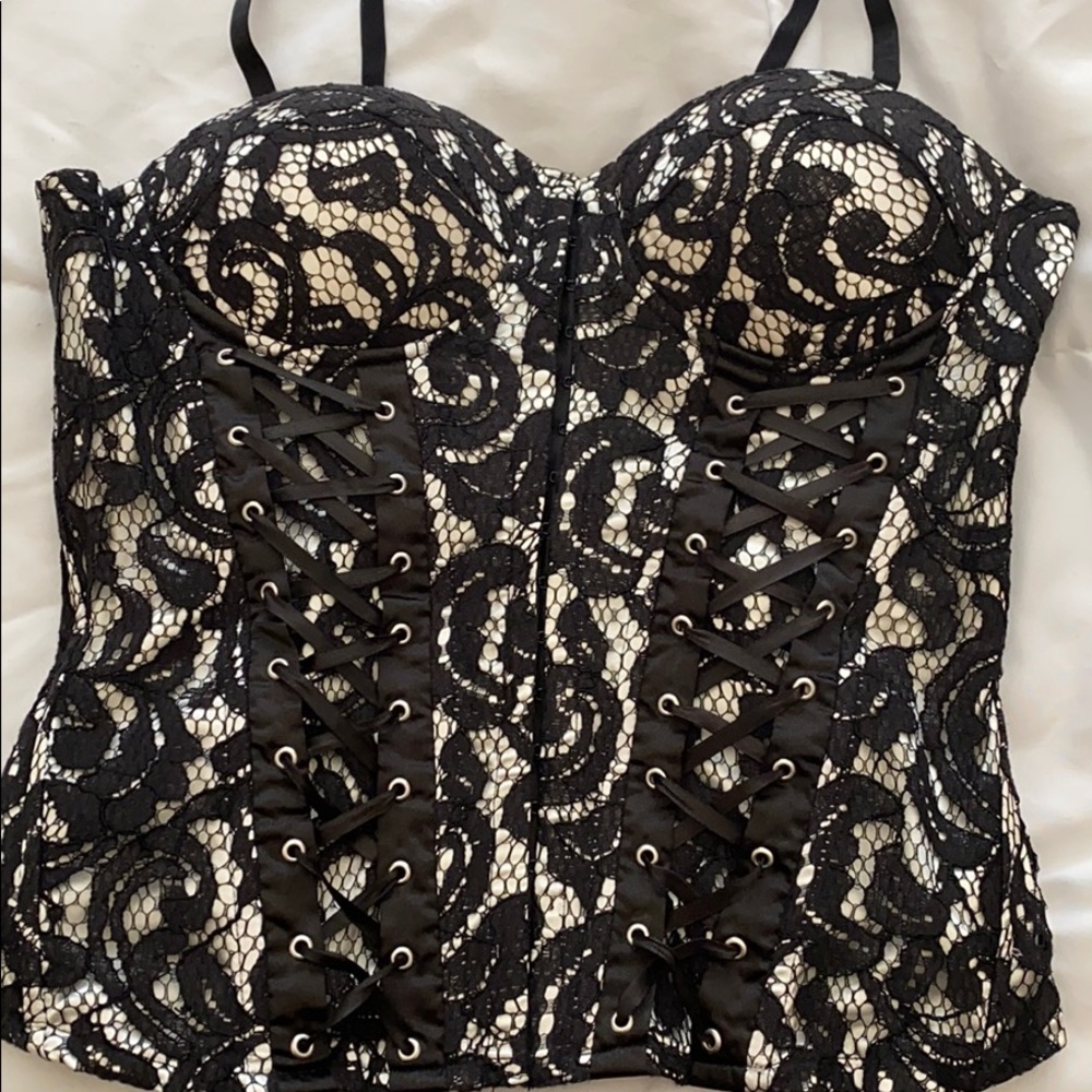 Black Lace Corset